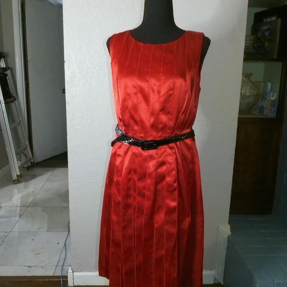 Calvin Klein Dresses & Skirts - Calvin Klein Red Ribbon dress size 10